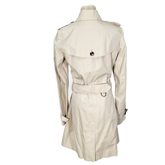 Burberry Kensington Beige Cotton Trench Coat Women - Picture 2 of 8
